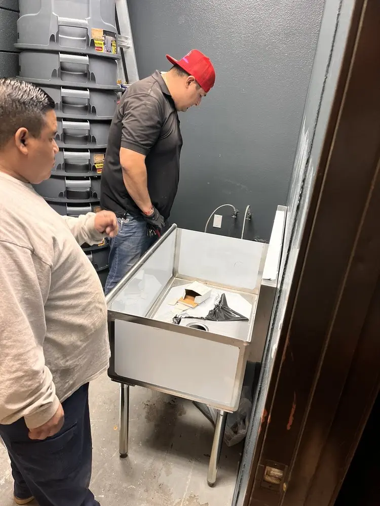 Commercial plumbing and sink installation in Wave Crest
